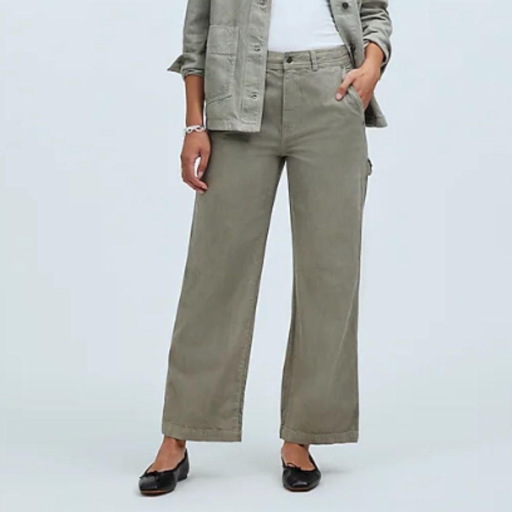 Madewell x MN Dye Studio Perfect Vintage Wide-Leg Carpenter Jean NP135 Sz31 $188